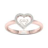 Holloyiverrase Gold Doughthert u obliku dijamantnog bandring loveheheantring Valentinovo godišnjica