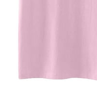 Pink traka za dojku za dojku Mama supruga poklon majica za žene ružičasta vrpca tema odjeća za žene Crewneck kratki rukav ugodna majica Pink XXL