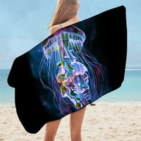 Ljetni morski linijski ručnik za plažu Microfiber pliva za žene Muškarci Kid Marine Animal Tuš ručnik