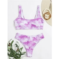Ženski kupaći kostimi Tummy Control Plus size Coleit Coverup bandeau zavoj bikini set Push-up brazilski
