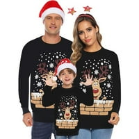 Usklađivanje obiteljske božićne pidžame 3D Print Polka Dot dukserište Pulover Porodica koja odgovara