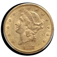 1887-S $ Liberty Gold Double Eagle au- pcgs