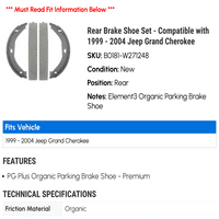 Zadnji set za kočnicu - kompatibilan sa - Jeep Grand Cherokee 2003
