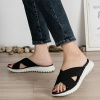 Sliper za žene ljetne udobne sandale bohemijske cipele Sportske casual sandale crne boje
