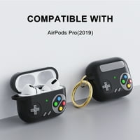 Za Airpods Pro Sklapat otporan na silikon zaštitni poklopac sa privjeskom sa ključem