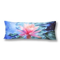 Šareni lotos cvjetni jastuk navlaka navlake za jastučnicu Vintage stil Tijelo jastuk za ormarić