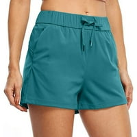 Žene ljetne kratke hlače Ležerne prilike pune boje elastični struk Yoga Lounge Shorts Ladies Ljetni