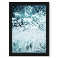 Americanflat okean valovi Tanya Shumkina Crni okvir Zidna umjetnost