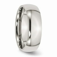 Mia Diamonds od nehrđajućeg čelika polirani venčani zaručnički prsten veličine veze - 11.5