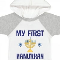 Inktastičnost Moja prva proslava Hanukke Outfit poklon Baby Boy ili Baby Girl Bodysuit