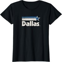 Vintage Dallas Texas City Snach Dallas T Blue Stripes Star Majica