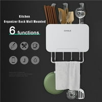 Kuhinjski stalak za pribor za pribor za pribor za pribor za rezanje nož sa mobilnim telefonom nosač ručnika za kašike vilica