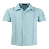 Muška ljetna majica s majicama skraćenica s kratkim rukavima, kratki rukav sa sopstvenim labavim majicom