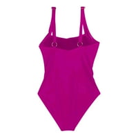 Bikini vrhovi za žene, žene čvrste boje jedno kupaće kostimi suspenders atletski trening kupaći kostimi