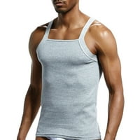 Muška majica Grafički čvrsti dizajner rezani pamučni prsluci TOP bluze majice za muškarce