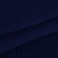 Ženski zimski kabelski pleteni džemper setovi turtleneck džemper pulover tanko opremljene duge suknje