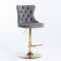 Dočio Golden okretni barstools Podešavanje sjedala Visina sjedala od, moderne tapecirane barske stolice