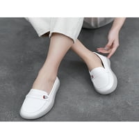 Žene stanovi udobne medicinske sestre cipele na loaferima Dame Lagane žene Neklizne bijele 8