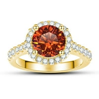 Moissante za žene 1ct okrugli rez D boja VVS dijamantni prstenovi moissinite angažman vjenčani prstenovi