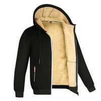 Kali_store Zip up dukseve Muške dukseve 3D dukseri s kapuljačom pulover hoodie black, xl