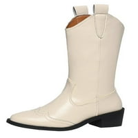 Harsuny Woth Walking Comfort Western Cowgirl Boot moda Istečena nožna prst Povucite cipele Nelijte niske