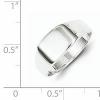 Sterling srebrni prsten od Signet-a izrađen u Indiji QR2422-7