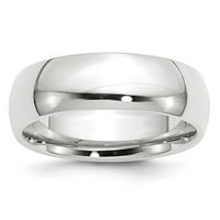 14k bijeli zlatni komforni za muškarce ženski prsten za vjenčanje