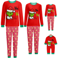 Uklapanje božićne pidžame otporne na plamene PJS Božićni print pidžama Sleep setovi za muškarce Žene