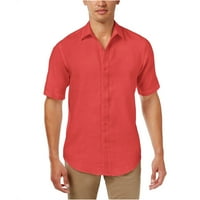 Club Room Mens odjeća za oblikovanje majica, crvena, velika