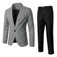 Muški poslovni formalni vjenčanje maturatura Casual Stretch Stripes Slim Fit Classic Fit Tuxedo Blazer
