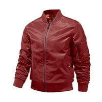 Muška jakna jesen zimska slobodno vrijeme plus zip džep čvrsta boja u boji Dodajte pamučne jakne za