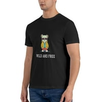 Grafički tees Funny majice Divlja i besplatna majica kratkih rukava Gildan Muška majica 180g
