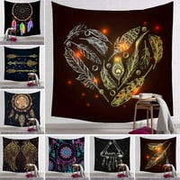 Dreamcatcher tapisestrija šareno perja za tapiserija tapiserija Galaxy Tapisestry Psycedelic tapiserija