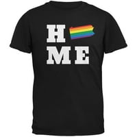 Pennsylvania State Home LGBT Crna odrasla majica - 2x-velika