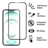 Pobor za Apple iPhone PRO MA zaslon za zaštitni staklo - 98% Potpuna pokrivenost 9h Otpornost na ogrebotine