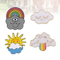 Predimenzivan oblak Rainbow Brooch Creative Cloud Rainbow Breappin Crtani oblak Rainbow Badge Decor