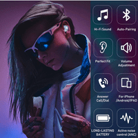 Urban Street Buds Plus True Bluetooth bežični uši za Samsung Galaxy A s aktivnim bukom Otkazivanje plave