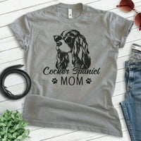 Majica koker španijel mama, unise ženska majica, koker španijel, najbolji pas mama poklon, tamno heather