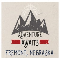 Fremont Nebraska suvenir Frižider Magnet Avantura čeka dizajn
