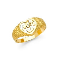 Jewels 14k žuta zlatna majka Modna godišnjica prstena veličine 6
