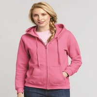- Ženska dukserica pulover sa punim zip, do žena veličine 3xl - teški momci nose ružičasti rak
