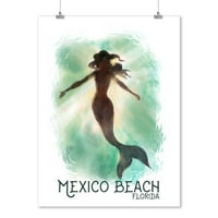 Mexico Beach Florida, sirena pod vodom