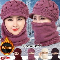 Hladna kapa za vjetroelektrane visoke elastične tkanine Women plus baršun za zadebljanje za svakodnevno