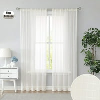 Goory Longer Home Decor Curtains Solid Indoor panel zavjese Prozor Curtalni tretmani Dnevni boravak