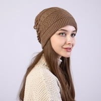 Ženska zimska pulover šal sa dvostrukom korištenjem pletene vunena zaštitna kapa za zaštitu vjetra za ženu hladno vrijeme trudnoća