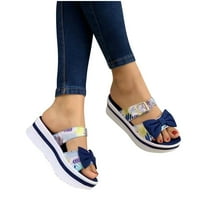 Softmallow Summer Sandale Žene Cvijeće Papuče Sandale Ležerne cipele Papuče sa lukom
