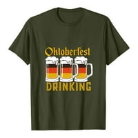 Zodggu Oktoberfest Osnovni tinejdžeri za žene Ljetne modne šumske majice plus labave casual udobne opuštene
