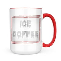 Neonblond ledene kafe imiče hladnog zimskog ledenog krila poklon za ljubitelje čaja za kafu
