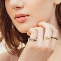 Prsten za anksioznost za žene Muškarci Anti anksioznih prstenova od nehrđajućeg čelika sa perlama Fidget prstenovi za tjeskobu RINGER prstena za žene za žene