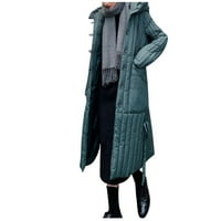 Novi kaput ženski kaput ženski prekrivani kaput lagana duga zimska jakna dolje jakna topla jakna s prekrivenim